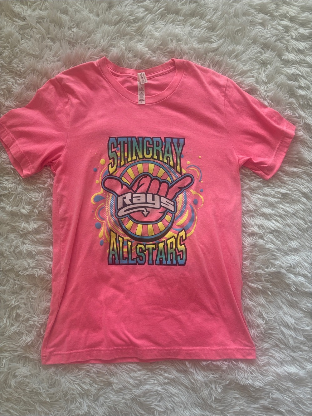 Pink Short Sleeve Stingray Allstars Graphic Tee